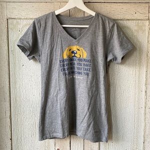 Life Is Good dog tshirt